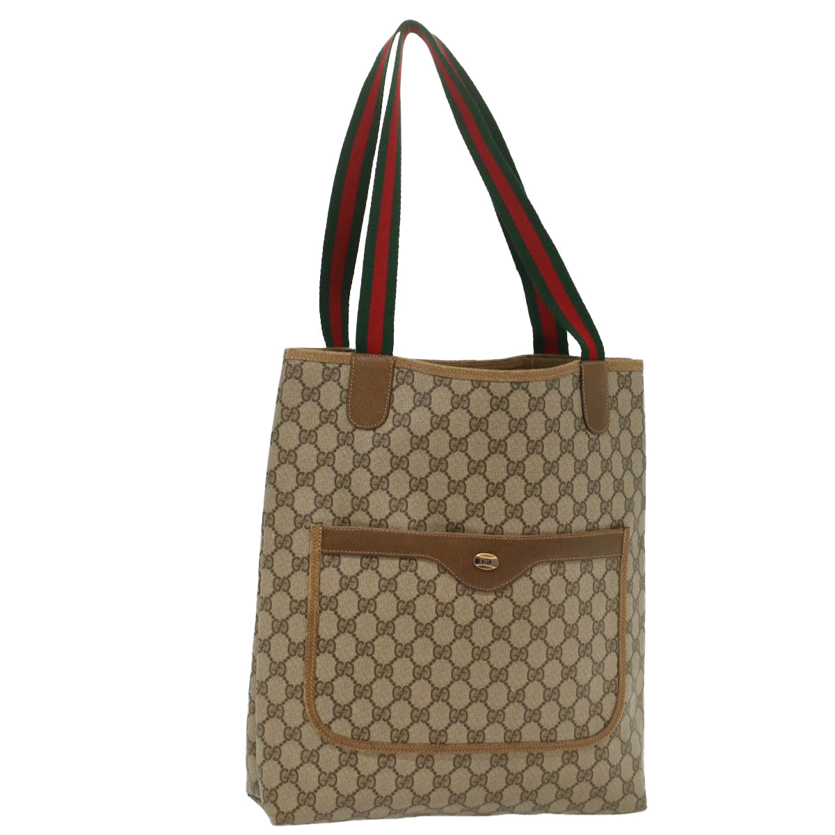 Luxury Gucci GG Canvas Web Sherry Line Tote Bag Beige Green Red 39 02 003  ep1854