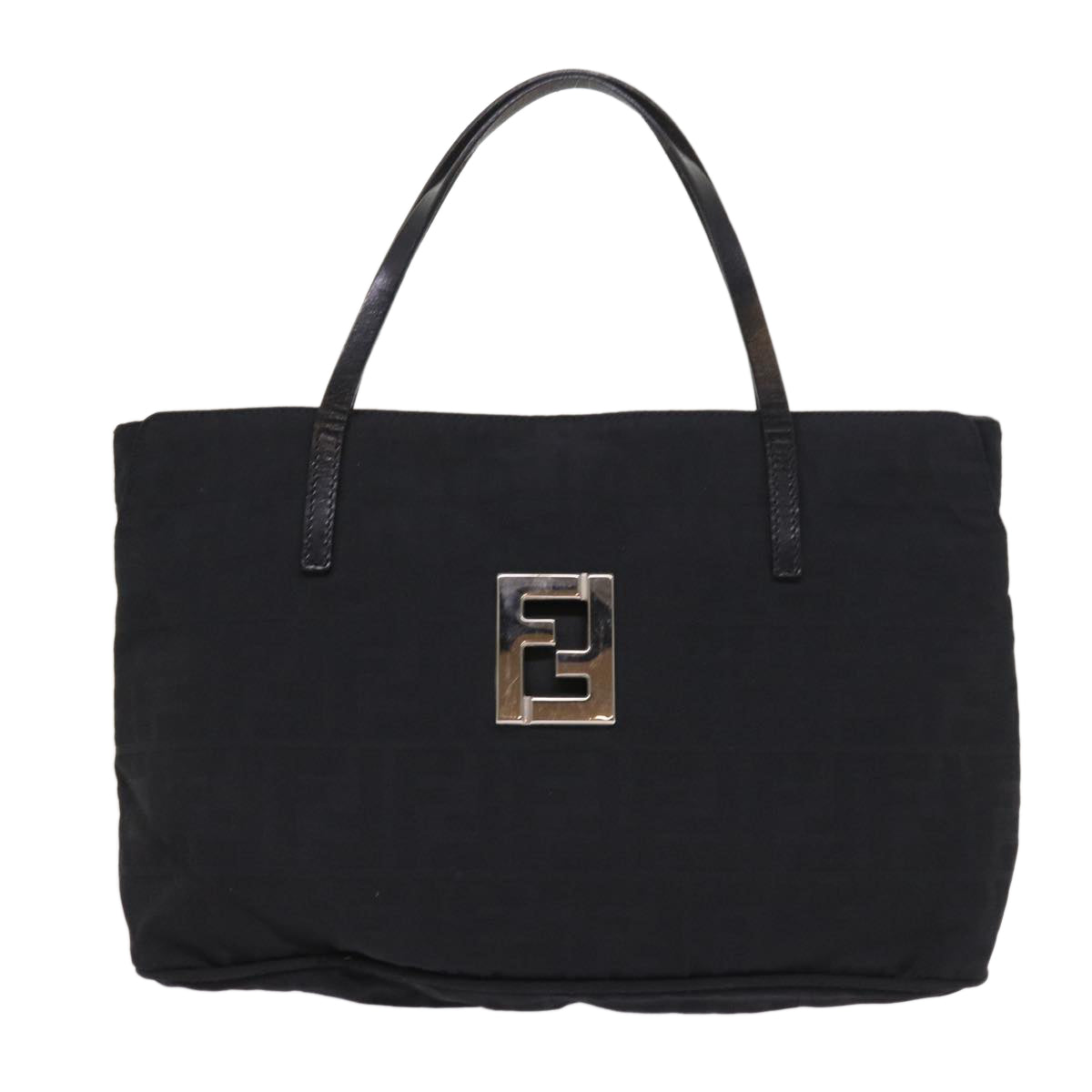 Luxury FendiZucca Canvas Hand Bag Blackep1858