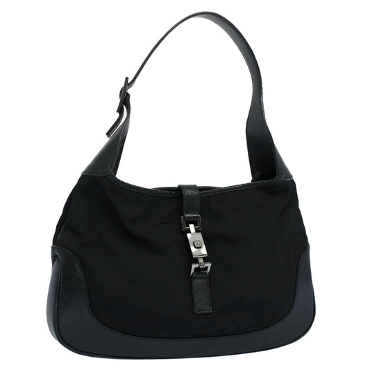 Luxury Gucci Jackie Shoulder Bag Nylon Leather Black 001 3306 3444  ep1862