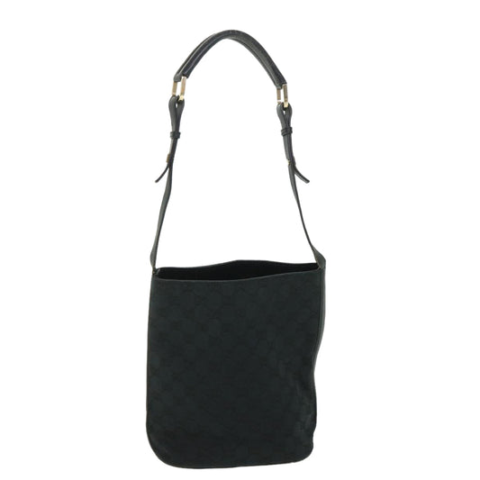 Luxury Gucci GG Canvas Shoulder Bag Black 001 4286  ep1868