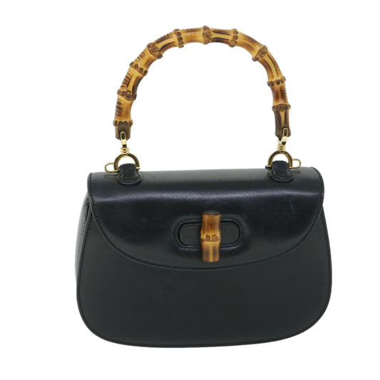 Luxury Gucci Bamboo Hand Bag Leather Black 000 2040 0188  ep1870