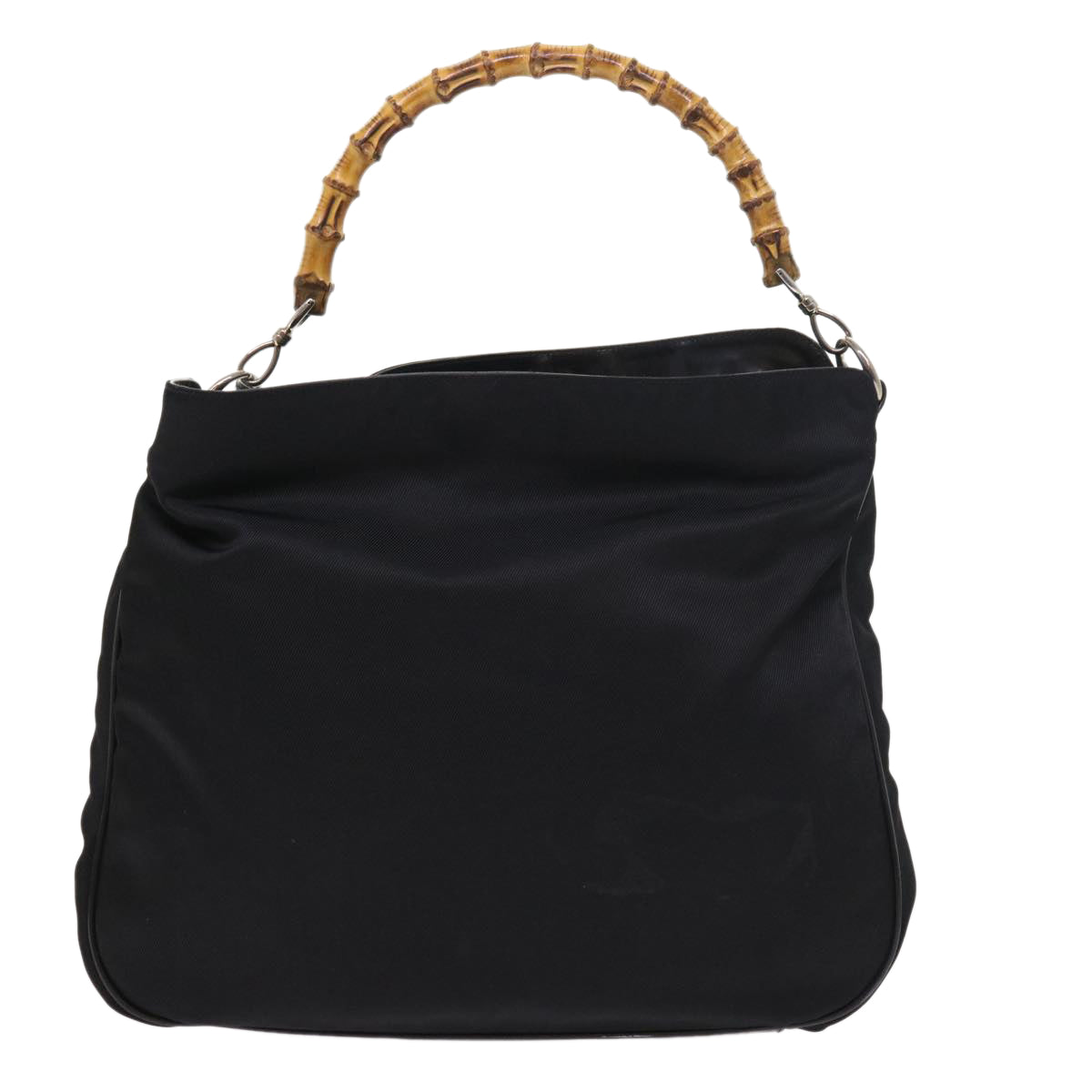 Luxury Gucci Bamboo Shoulder Bag Nylon Canvas Black 001 1781 1577  ep1881