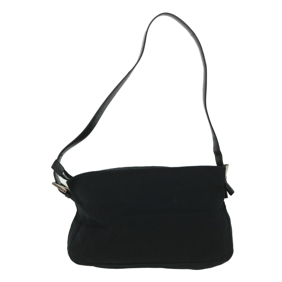 Luxury FendiMamma Baguette Shoulder Bag Nylon Black 2321 26566 009ep1885