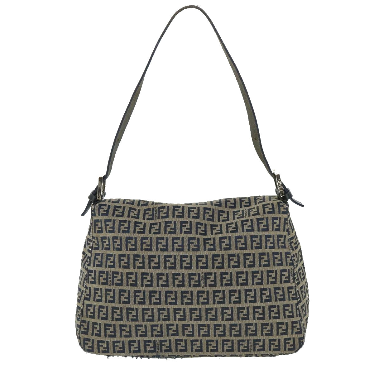 Luxury FendiZucchino Canvas Mamma Baguette Bag Navy 2305 26325 018ep1886