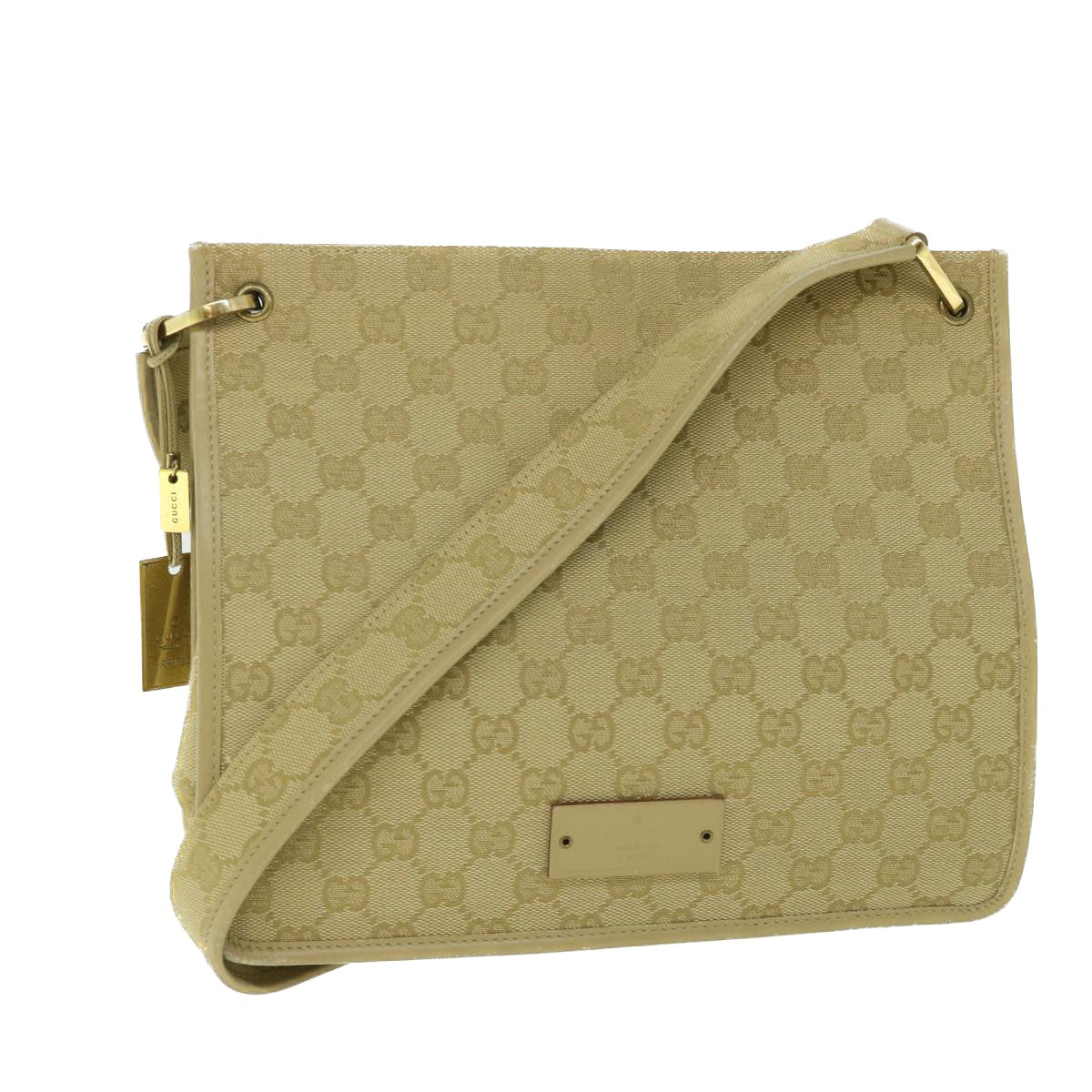 Luxury Gucci GG Canvas Shoulder Bag Beige 91762  ep1900