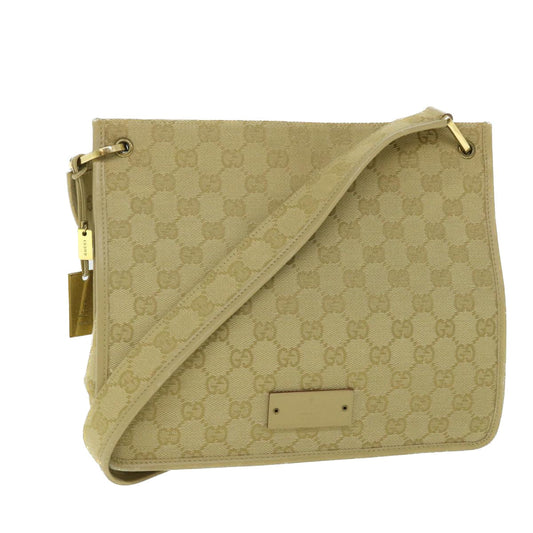 Luxury Gucci GG Canvas Shoulder Bag Beige 91762  ep1900