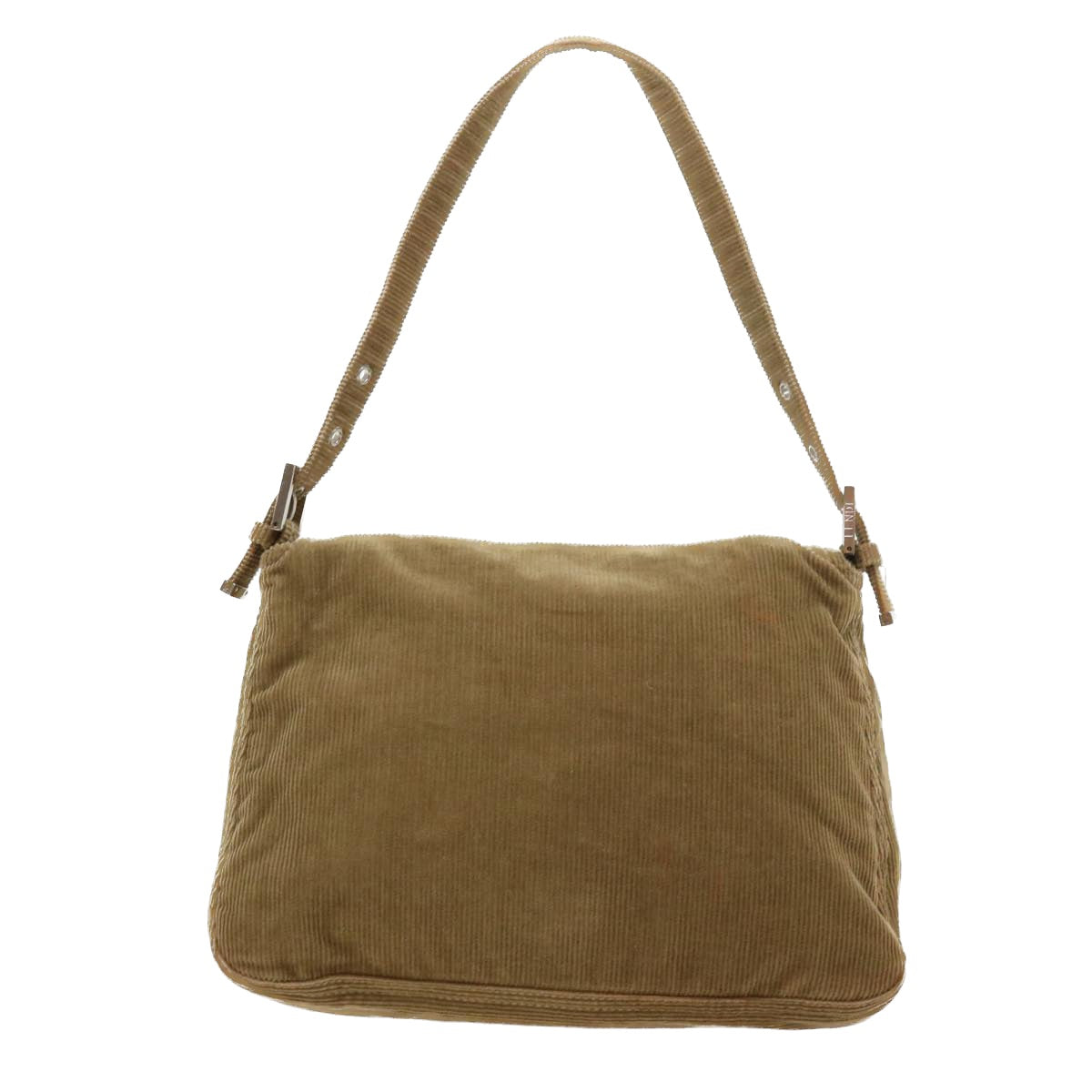 Luxury FendiMamma Baguette Shoulder Bag Corduroy Brown 21126325 009ep1916
