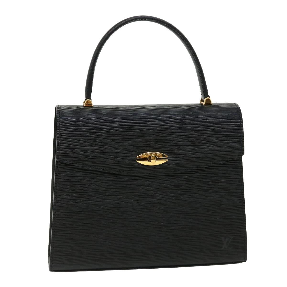LOUIS VUITTON Epi Marzeleb Hand Bag Black LV ep221