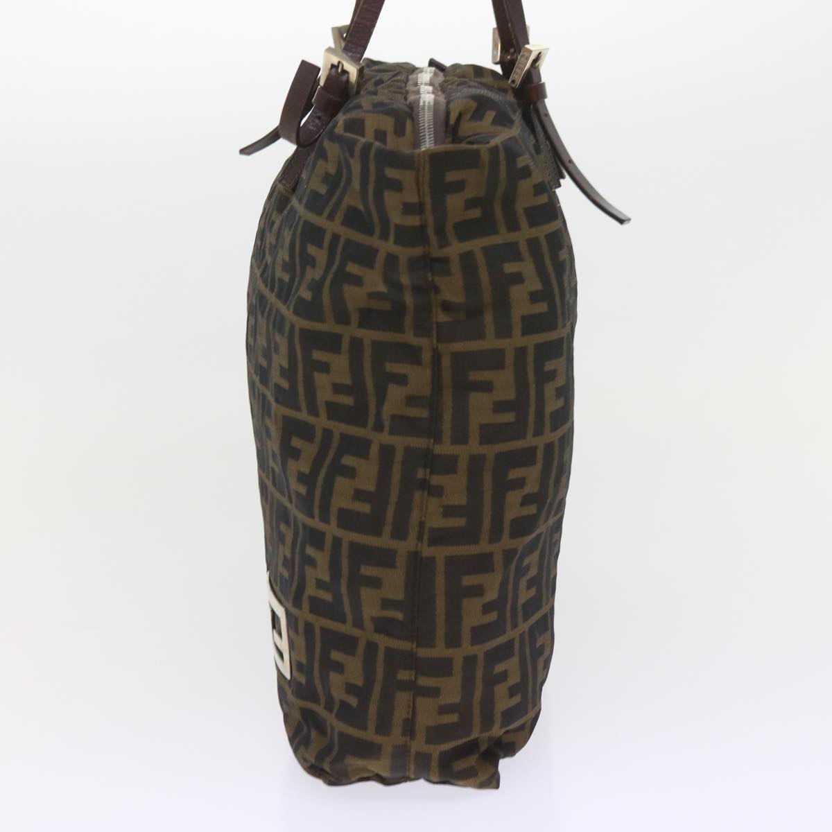 Luxury FendiZucca Canvas Tote Bag Black Brownep2349
