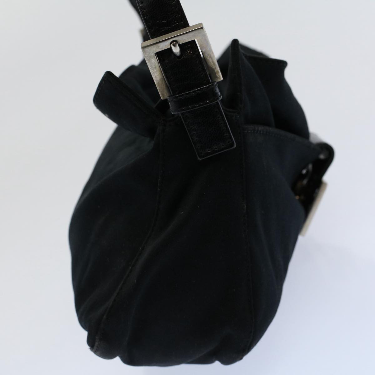 Luxury FendiMamma Baguette Shoulder Bag Nylon Black 2321 26566 099ep2388
