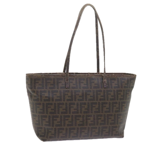 Luxury FendiZucca Canvas Tote Bag Black Brownep2435