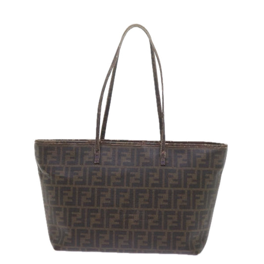 Luxury FendiZucca Canvas Tote Bag Black Brownep2435