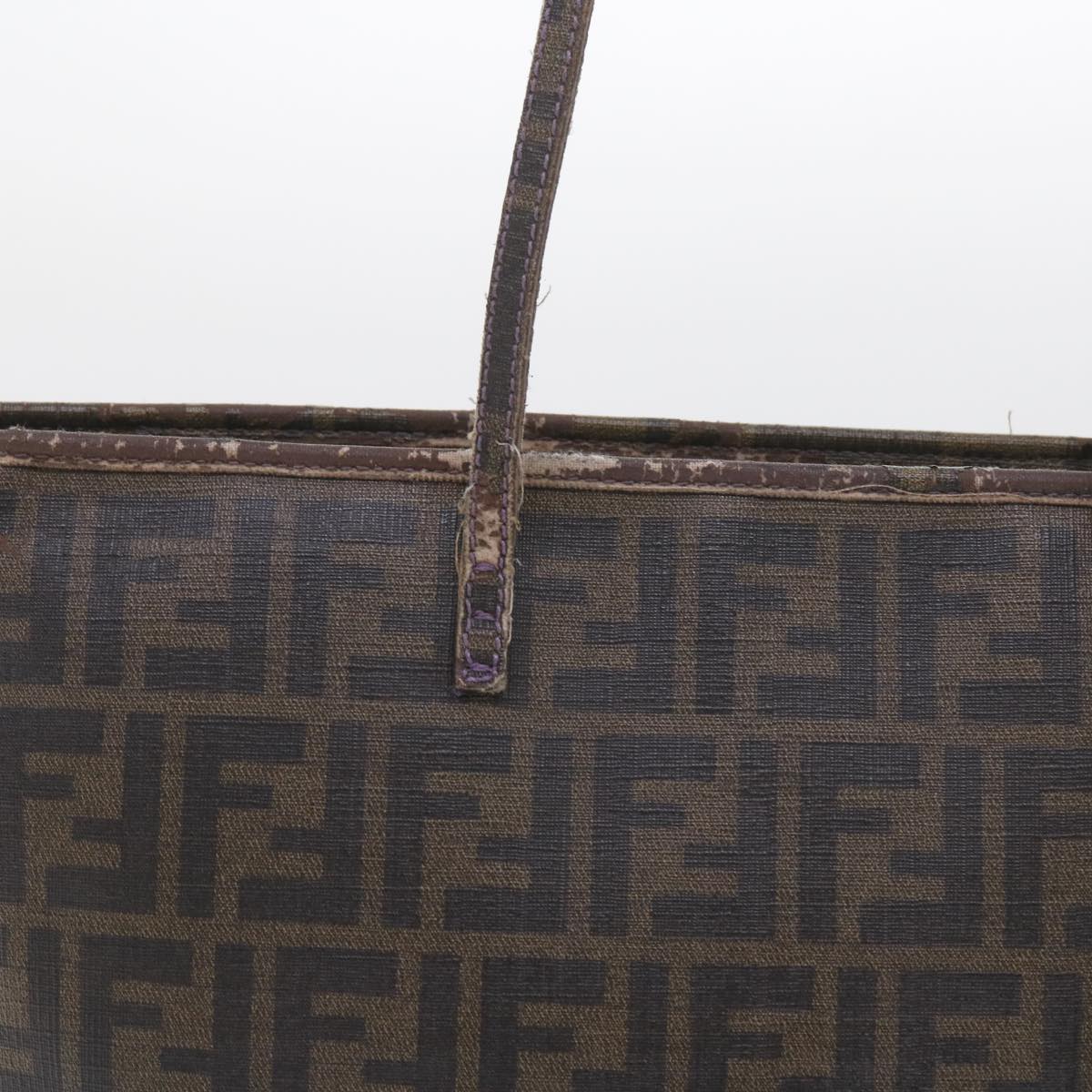 Luxury FendiZucca Canvas Tote Bag Black Brownep2435