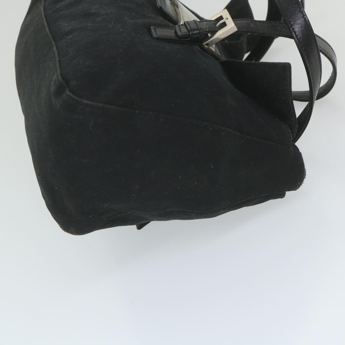 Luxury FendiMamma Baguette Shoulder Bag Nylon Blackep2451
