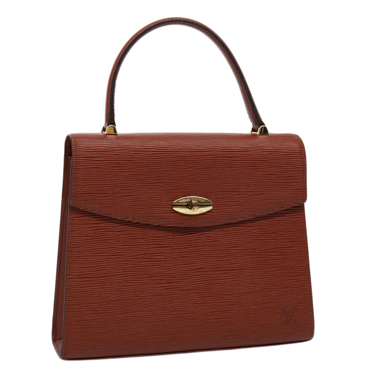 LOUIS VUITTON Epi Malesherbes Hand Bag Brown M52373 LV ep2524