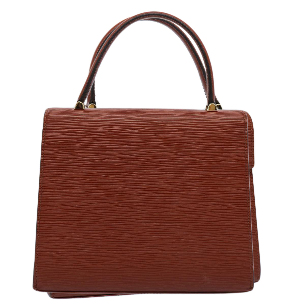 LOUIS VUITTON Epi Malesherbes Hand Bag Brown M52373 LV ep2524