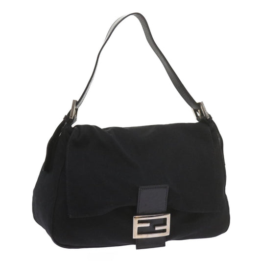 Luxury FendiMamma Baguette Shoulder Bag Nylon Black 2308 26325 008ep2543