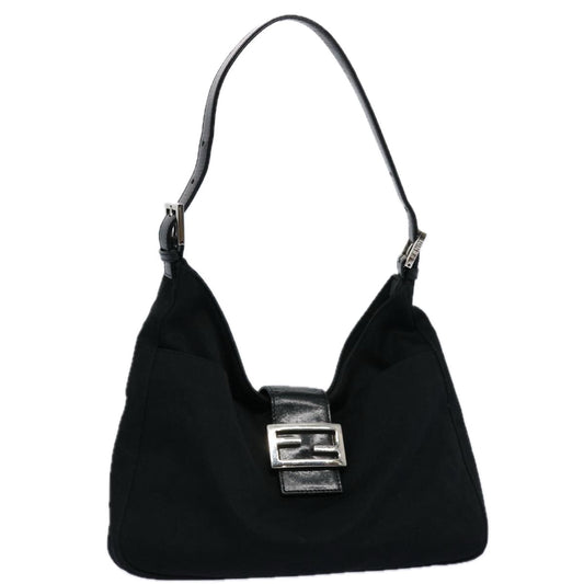 Luxury FendiMamma Baguette Shoulder Bag Nylon Black 2321 26569 018ep2547