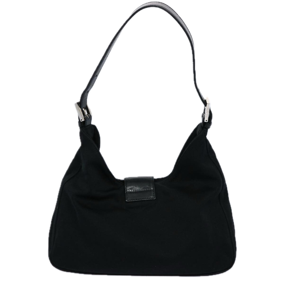 Luxury FendiMamma Baguette Shoulder Bag Nylon Black 2321 26569 018ep2547
