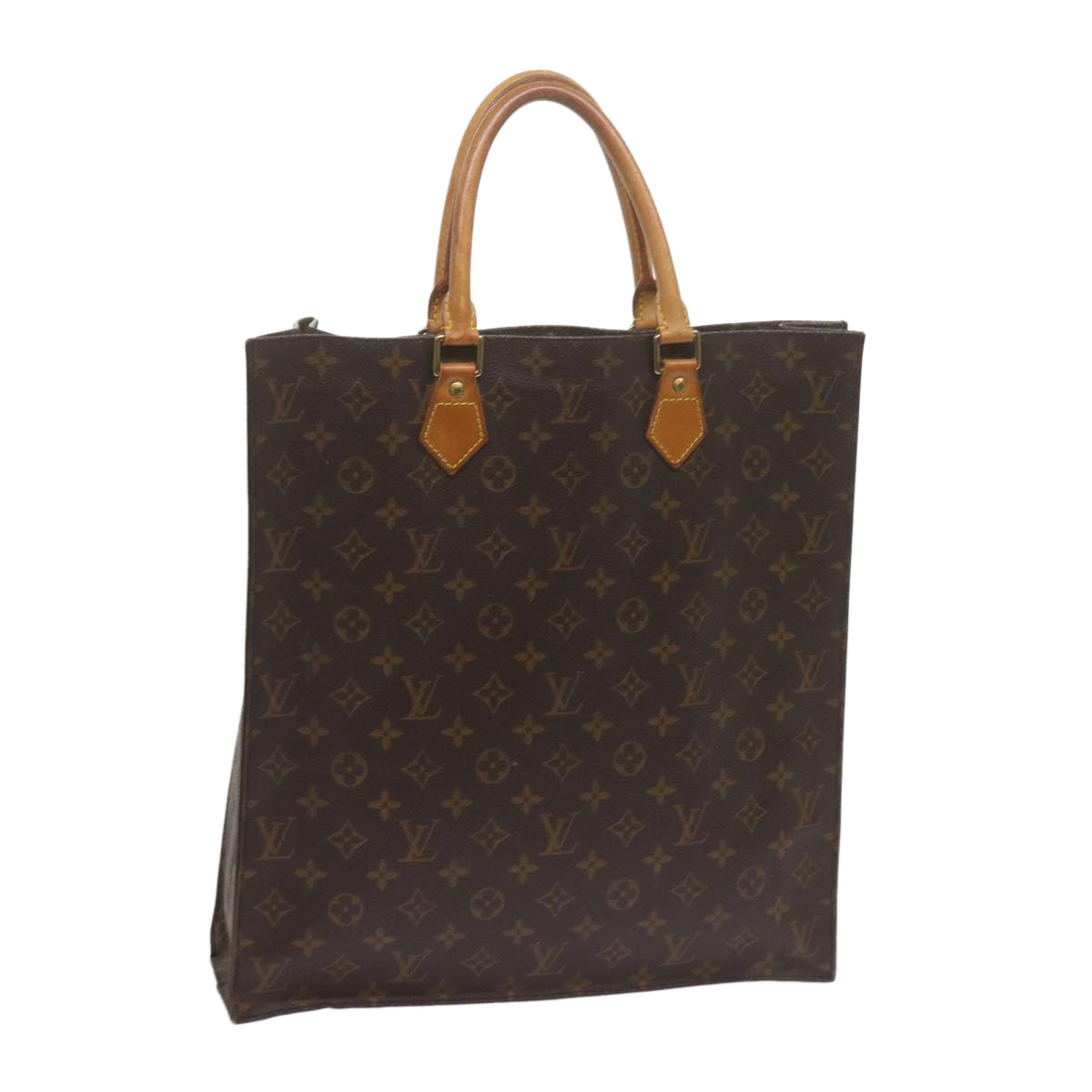 LOUIS VUITTON Monogram Sac Plat Hand Bag M51140 LV ep2565