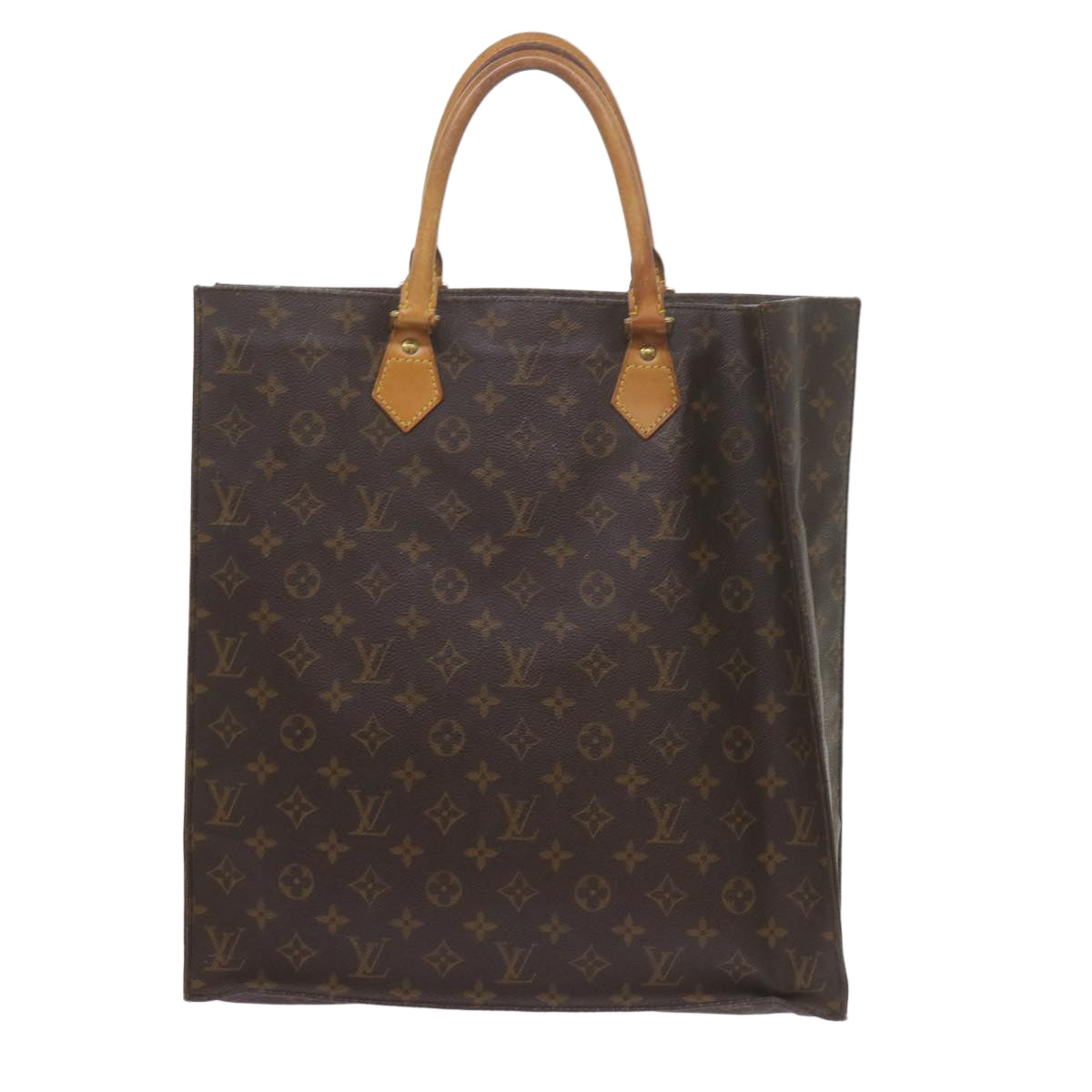 LOUIS VUITTON Monogram Sac Plat Hand Bag M51140 LV ep2565