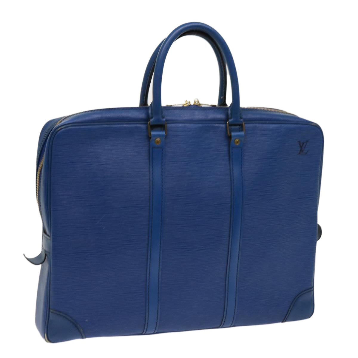 LOUIS VUITTON Epi Porte Documents Voyage Business Bag Blue M54475 ep2591