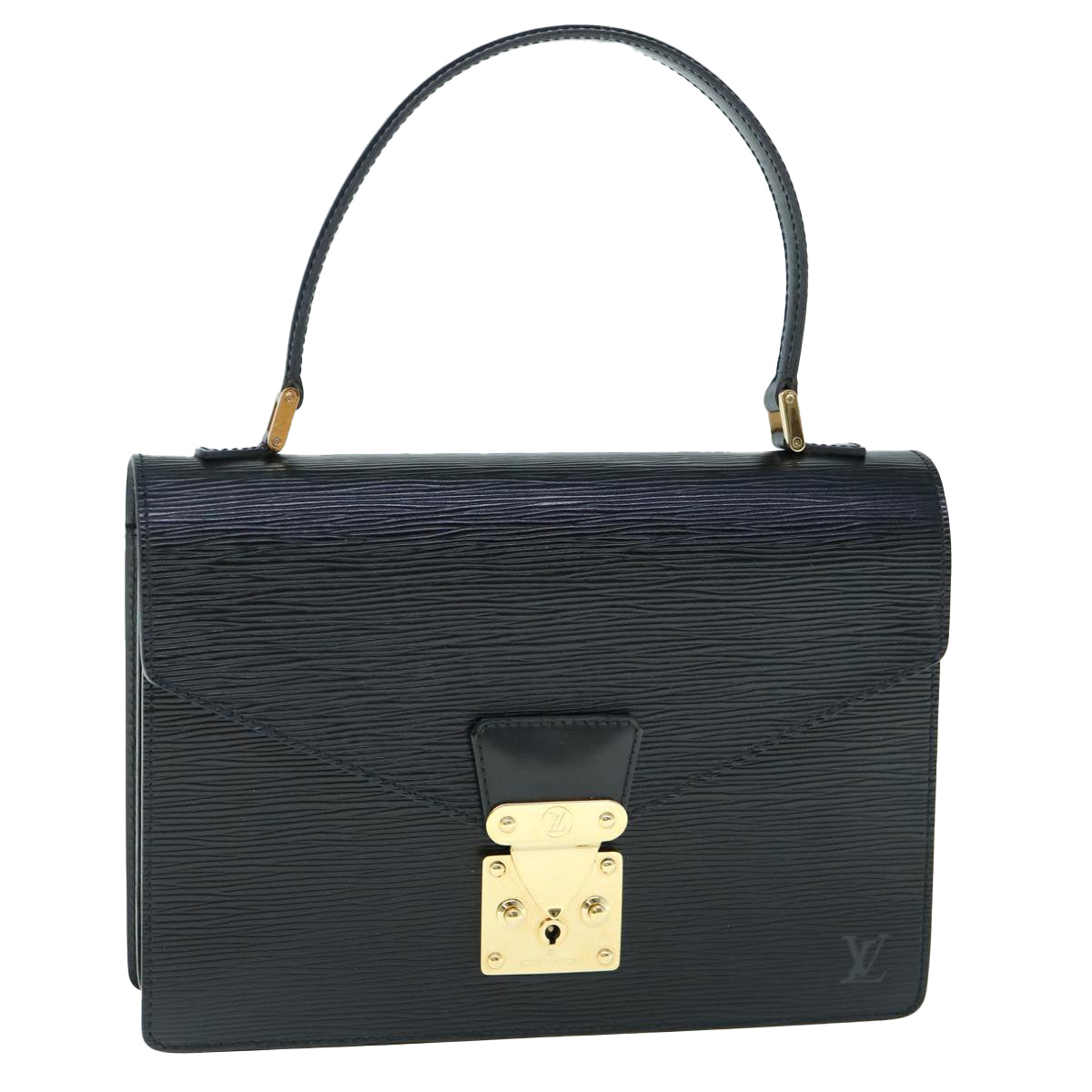 LOUIS VUITTON Epi Malesherbes Hand Bag Black M52372 LV ep2608