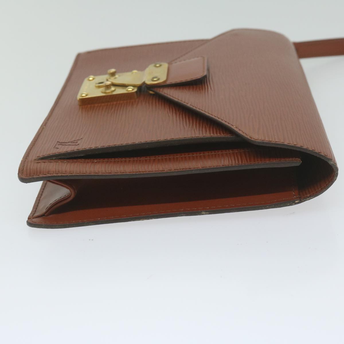 LOUIS VUITTON Epi Serie Dragonne Hand Bag Brown M52618 LV ep2634