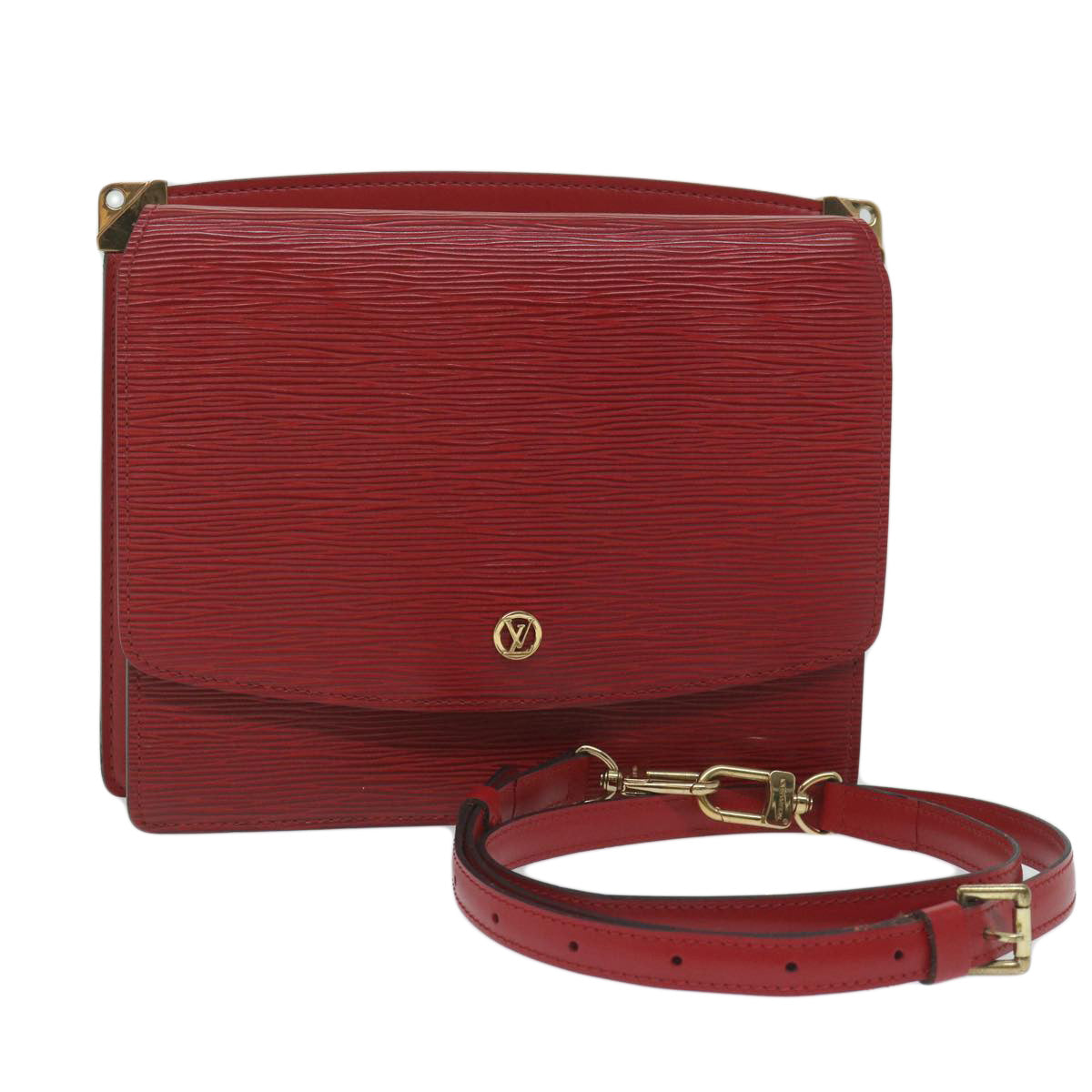 LOUIS VUITTON Epi Grenel Shoulder Bag Red M52367 LV ep2667