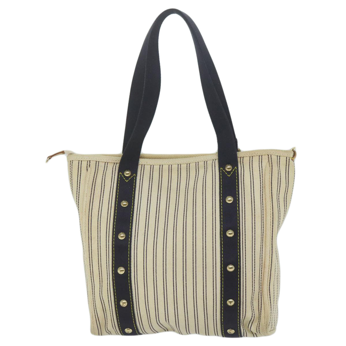 LOUIS VUITTON Antigua Cabas MM Tote Bag Beige Navy M40312 LV ep2678