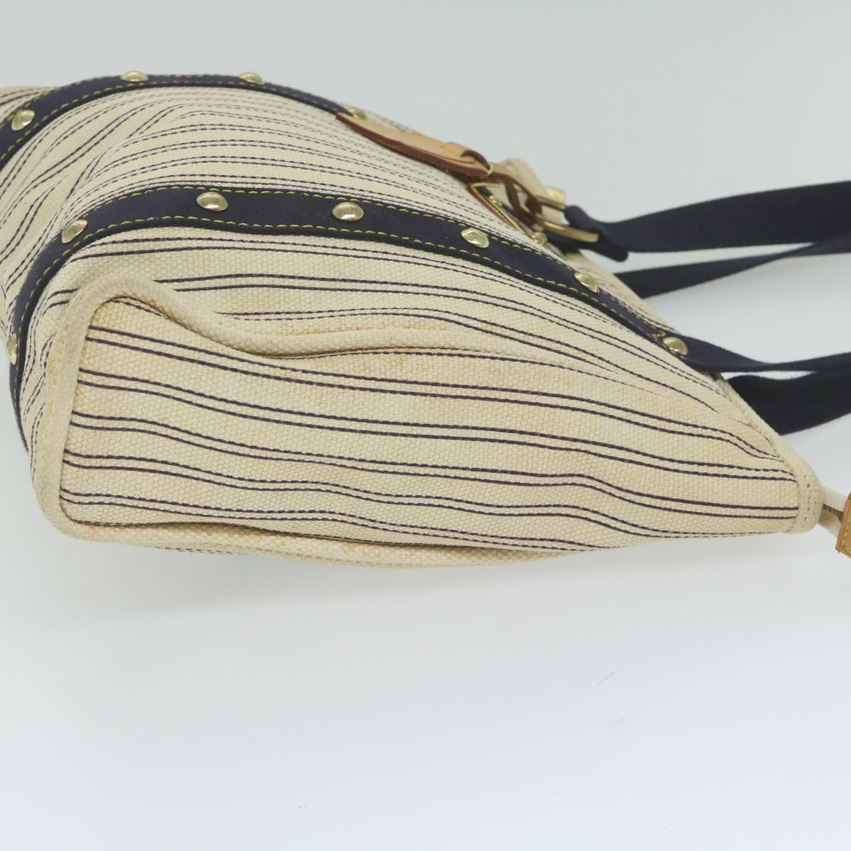 LOUIS VUITTON Antigua Cabas MM Tote Bag Beige Navy M40312 LV ep2678