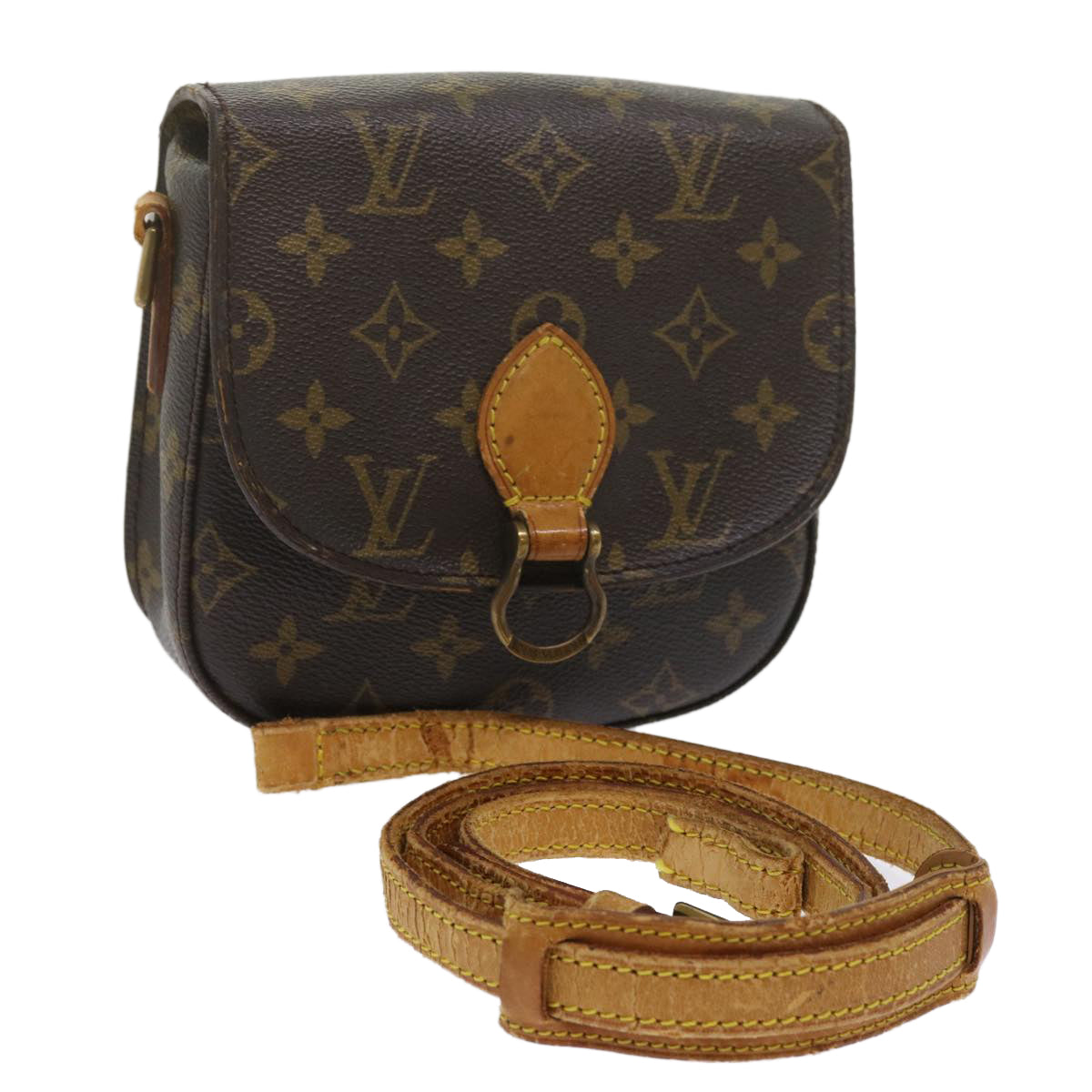 LOUIS VUITTON Monogram Saint Cloud PM Shoulder Bag M51244 LV ep2721