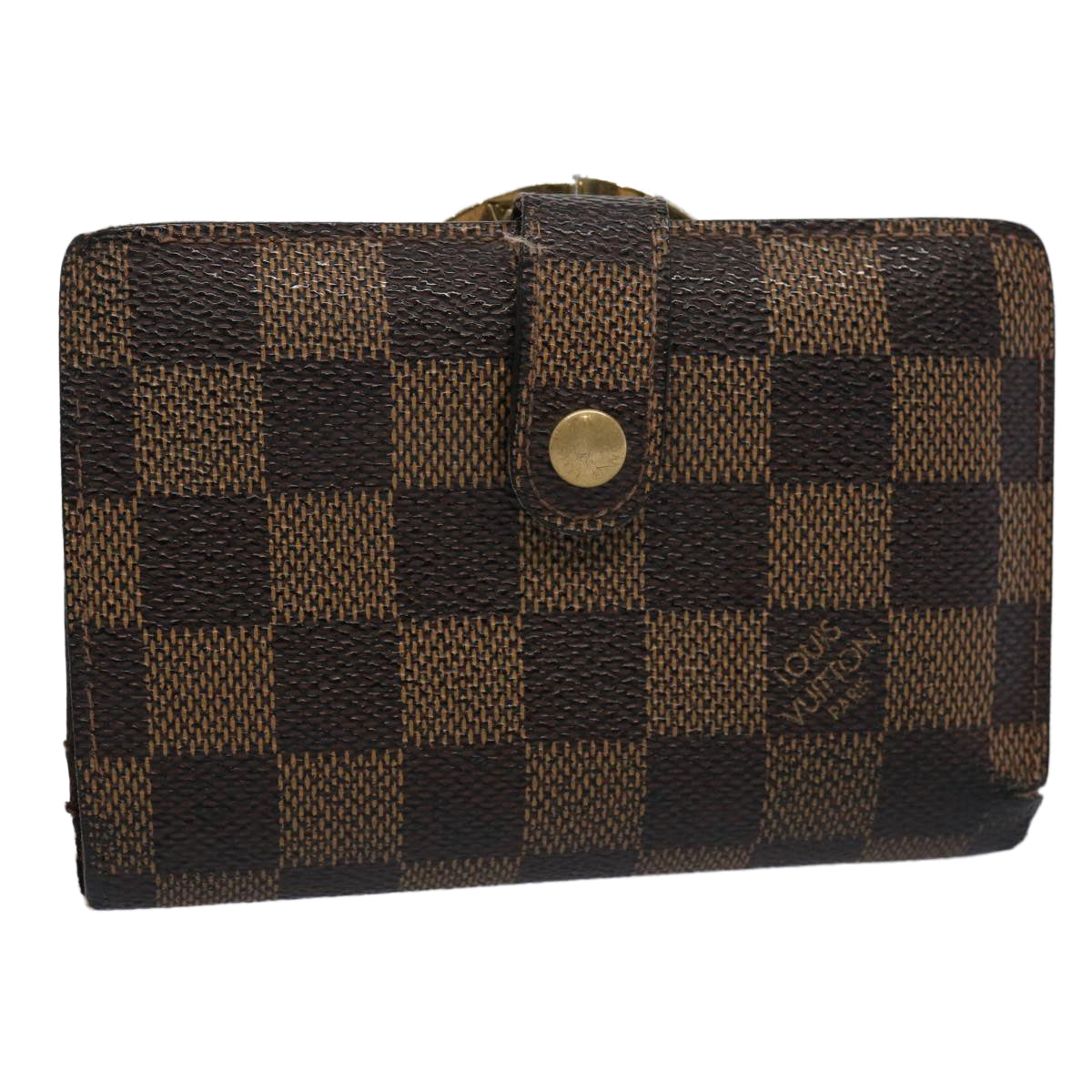 LOUIS VUITTON Damier Ebene Porte Monnaie Billets Viennois N61664 LV ep2779