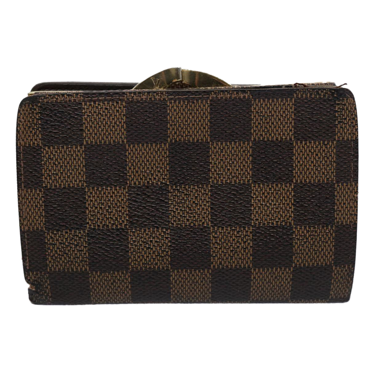 LOUIS VUITTON Damier Ebene Porte Monnaie Billets Viennois N61664 LV ep2779