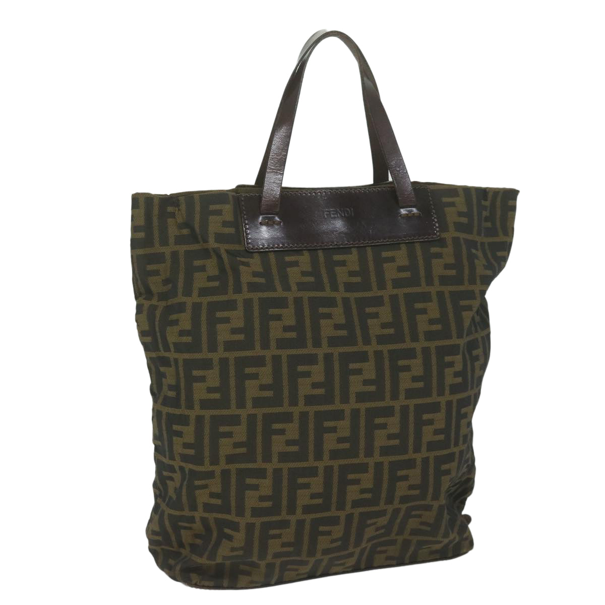 Luxury FendiZucca Canvas Tote Bag Black Brownep2809