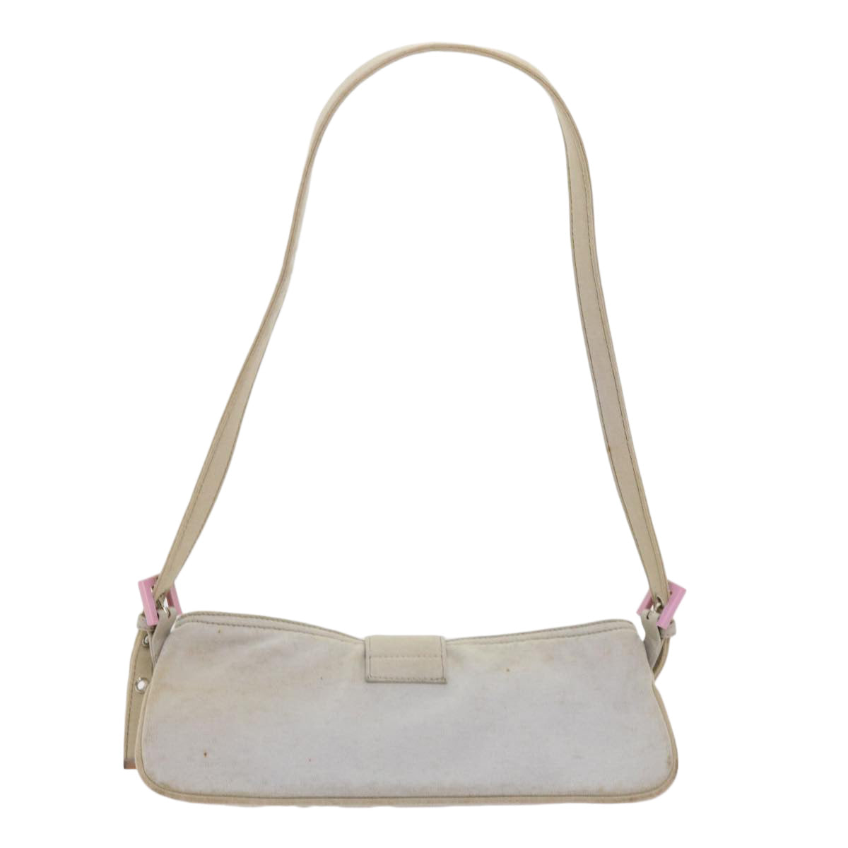 Luxury FendiMamma Baguette Shoulder Bag Cotton White 2354 26685 008ep2844