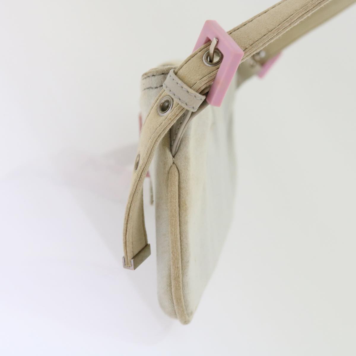 Luxury FendiMamma Baguette Shoulder Bag Cotton White 2354 26685 008ep2844