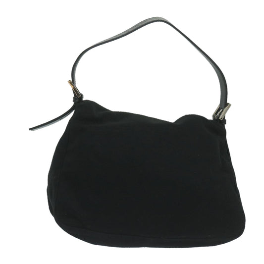 Luxury FendiMamma Baguette Shoulder Bag Felt Black 2348 26325 099ep2866