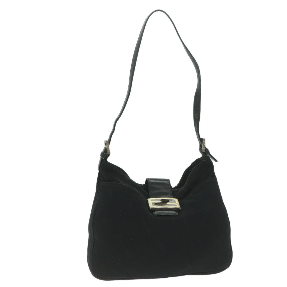 Luxury FendiMamma Baguette Shoulder Bag Nylon Black 2305 26727 009ep2869