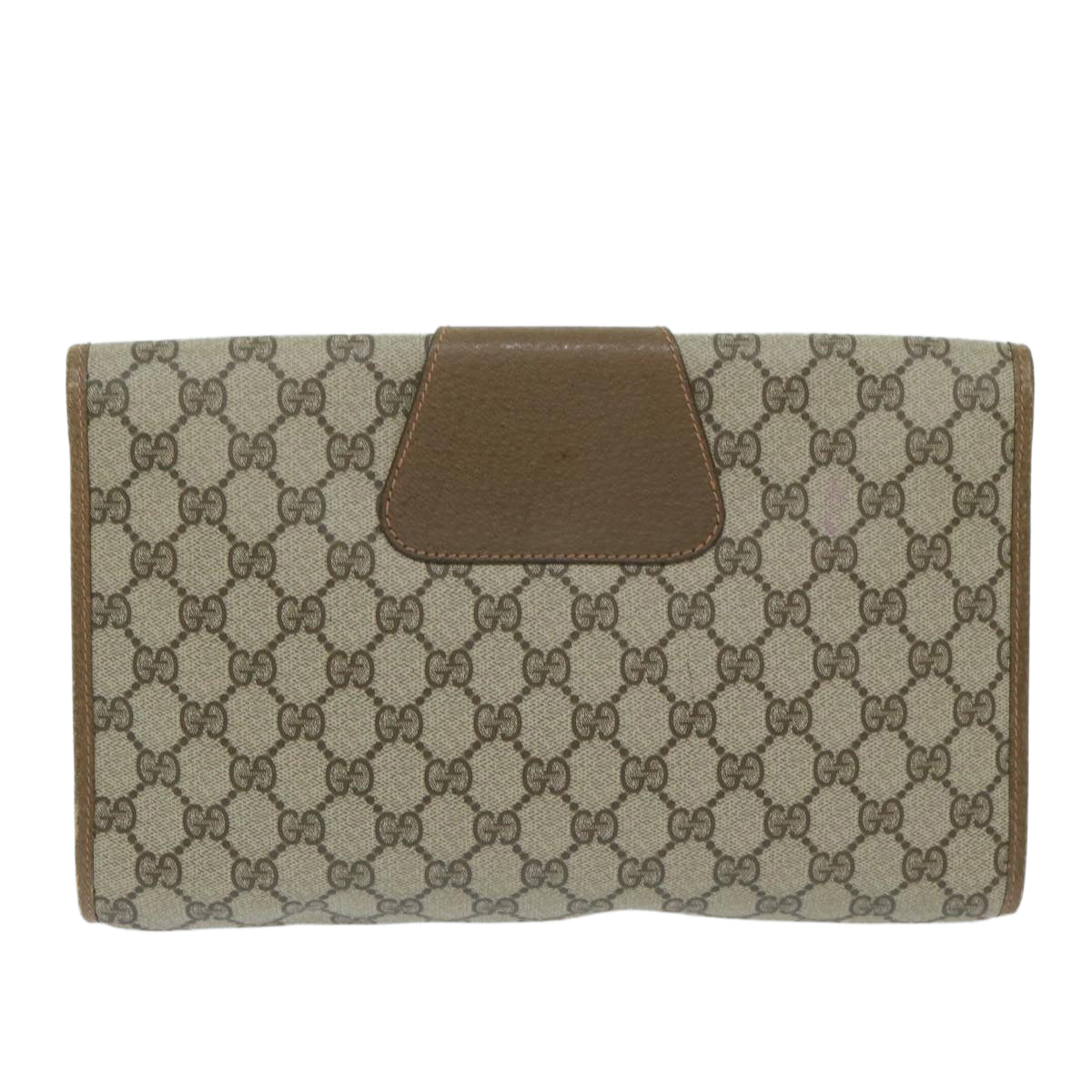 GUCCI GG Supreme Web Sherry Line Clutch Bag Beige Red 89 01 031  ep2873