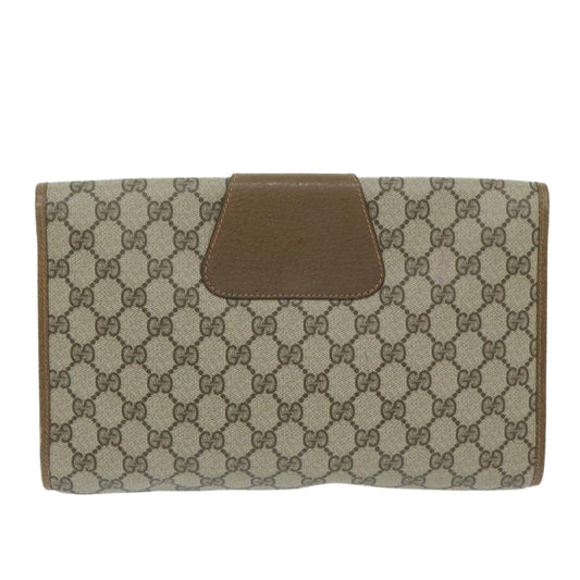 GUCCI GG Supreme Web Sherry Line Clutch Bag Beige Red 89 01 031  ep2873