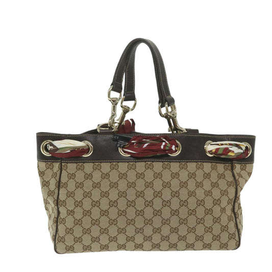 GUCCI GG Canvas Tote Bag Beige 162879  ep2921