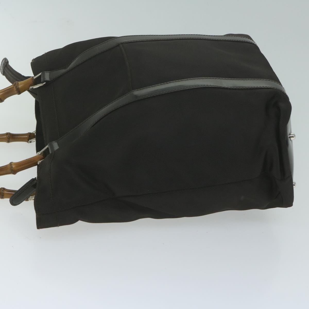 GUCCI Bamboo Hand Bag Nylon Brown 000 3754 0508  ep2964