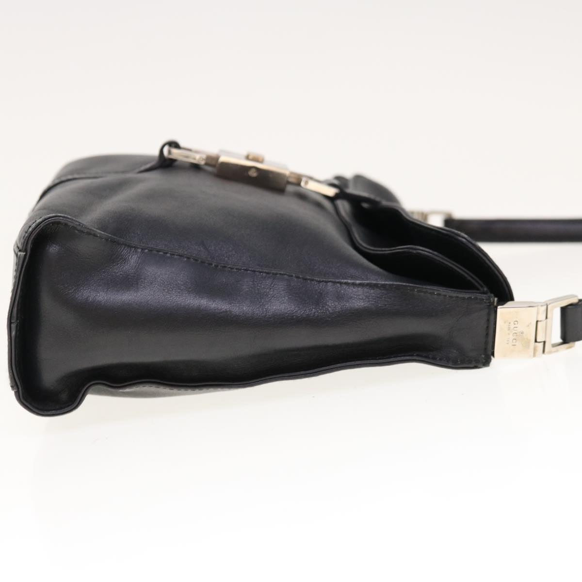GUCCI Jackie Shoulder Bag Leather Black 001 3734  ep2978