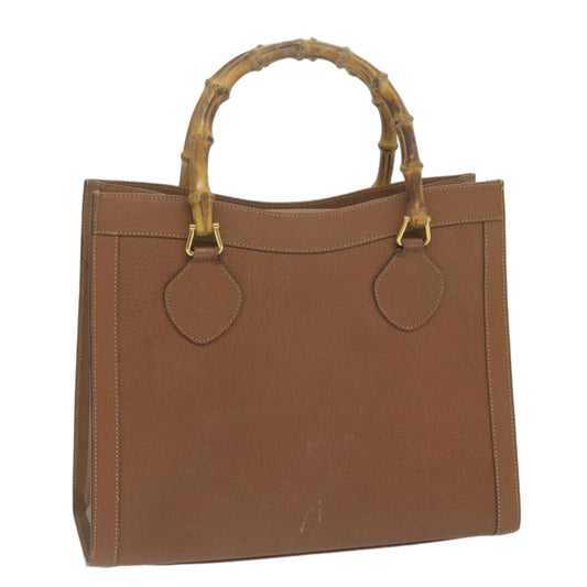 GUCCI Bamboo Hand Bag Leather Brown 002 123 0260  ep2994