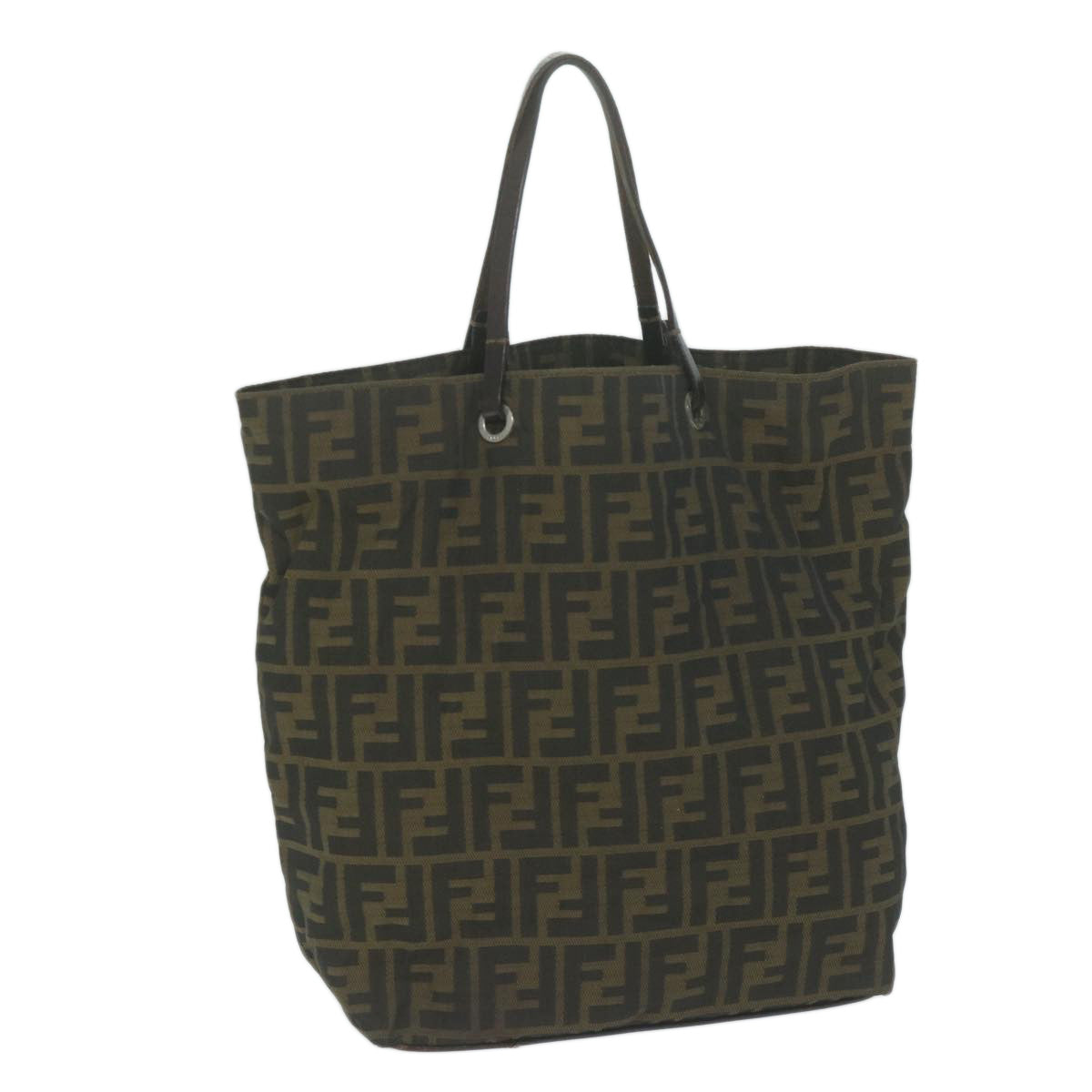 Luxury FendiZucca Canvas Tote Bag Black Brownep3003
