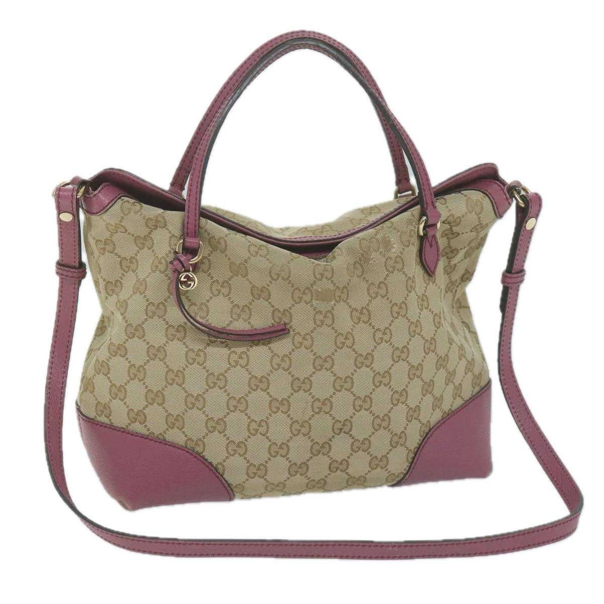 GUCCI GG Canvas Hand Bag 2way Beige 353120  ep3011
