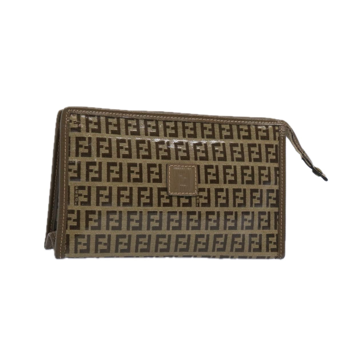 Luxury FendiZucchino Canvas Pouch Brownep3045