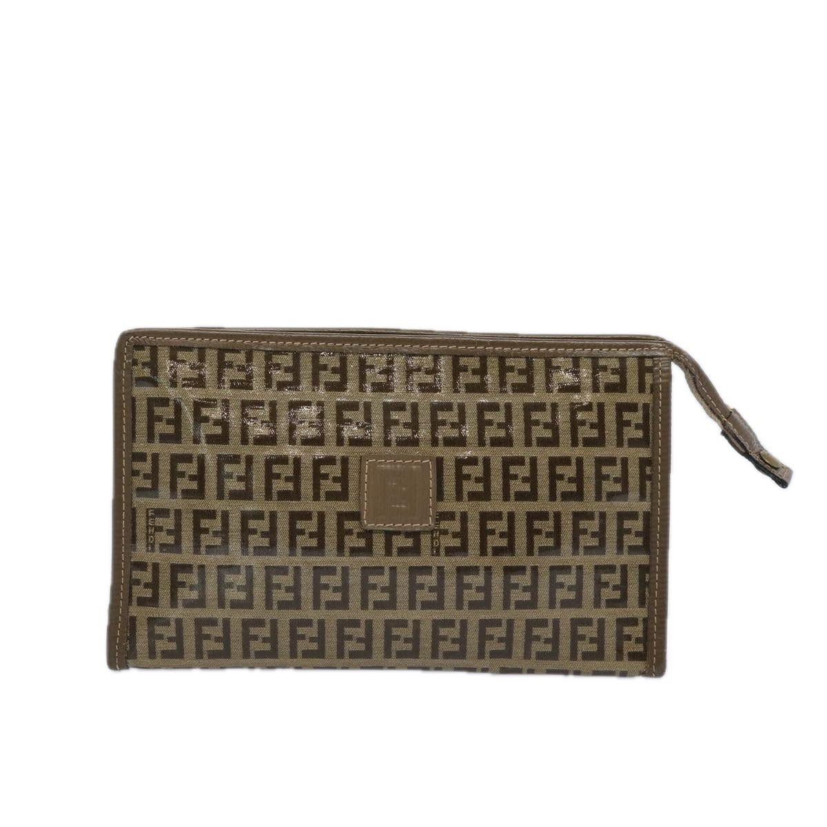 Luxury FendiZucchino Canvas Pouch Brownep3045