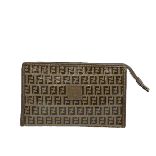 Luxury FendiZucchino Canvas Pouch Brownep3045